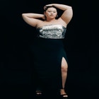 Sequin Bodice Fitted Maxi Dress image number null