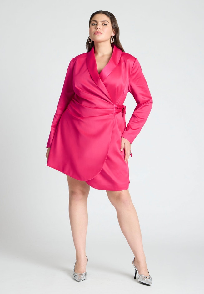 Tie Detail Blazer Mini Dress image number 1