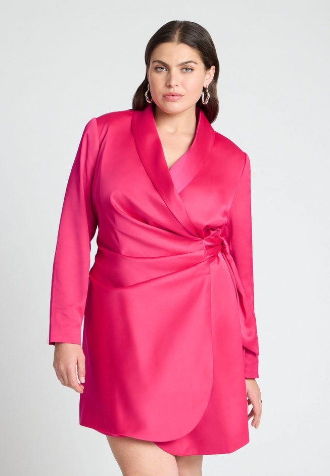 Tie Detail Blazer Mini Dress image number 3