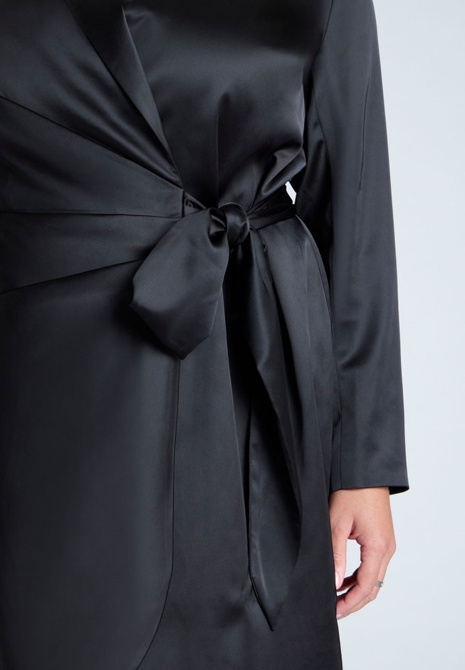 Tie Detail Blazer Mini Dress image number 3