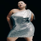 Bow Shoulder Sequin Mini image number null