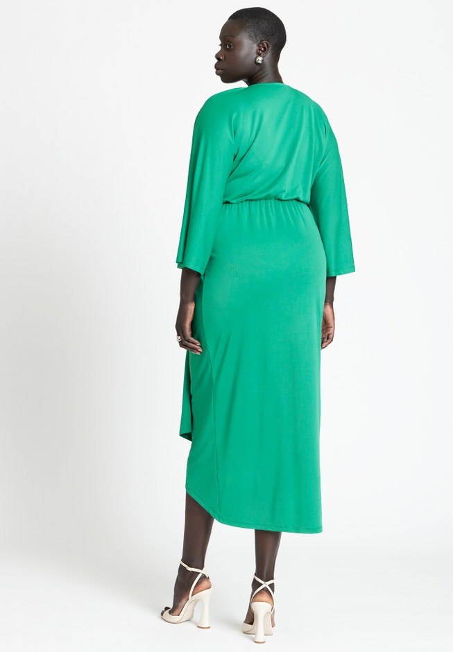 Draped Skirt Knit Dress image number 1