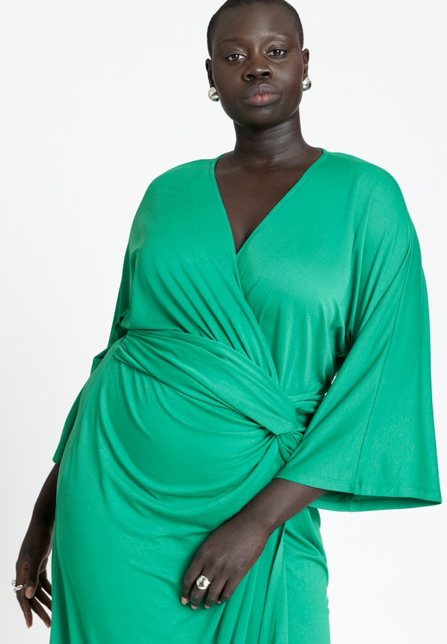 Draped Skirt Knit Dress image number 2