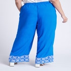 Embroidered Hem Pull On Pant image number null