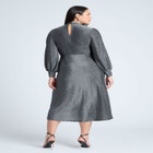 Mock Neck Lurex Midi image number null