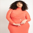 Sheer Dress With Wrap Detail image number null