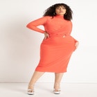 Sheer Dress With Wrap Detail image number null