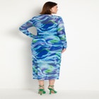 Printed Mesh Dress image number null