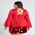 Open Back Flared Sleeve Top image number null