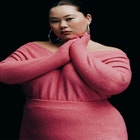 Sequin V-Neck Sweater image number null