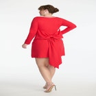 ELOQUII x kate spade new york Dramatic Bow Rhinestone Mini Dress image number null