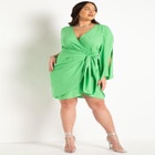 Tie Waist Wrap Dress image number null