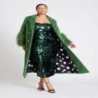 ELOQUII x kate spade new york Sequin Column Dress With Bustier image number null