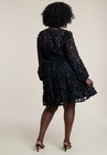 eloquii elements women's plus size short sleeve tiered eyelet dress Eloquii Plus Short-Sleeve Tie-Neck Eyelet Maxi Dress