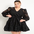 Tiered Eyelet Mini Dress image number null