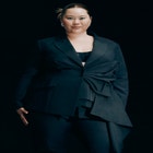 Mixed Media Blazer image number null