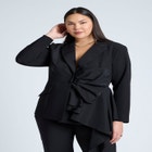 Mixed Media Blazer image number null