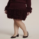 Fringe Sweater Mini Skirt image number 1