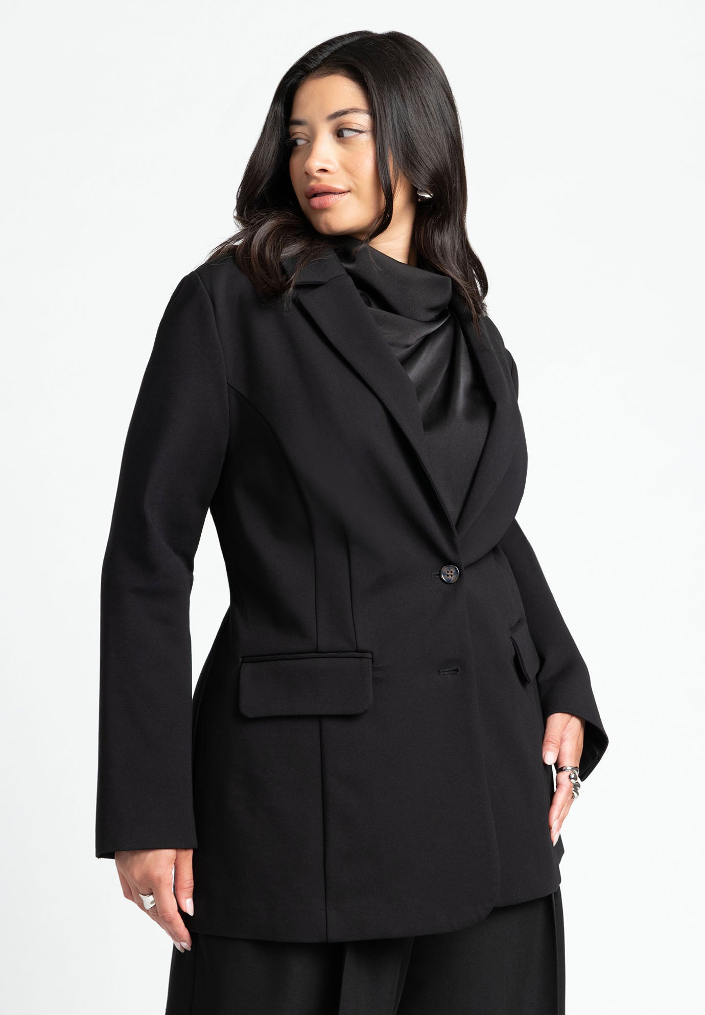 The Ultimate Stretch Long Two Button Blazer image number 2