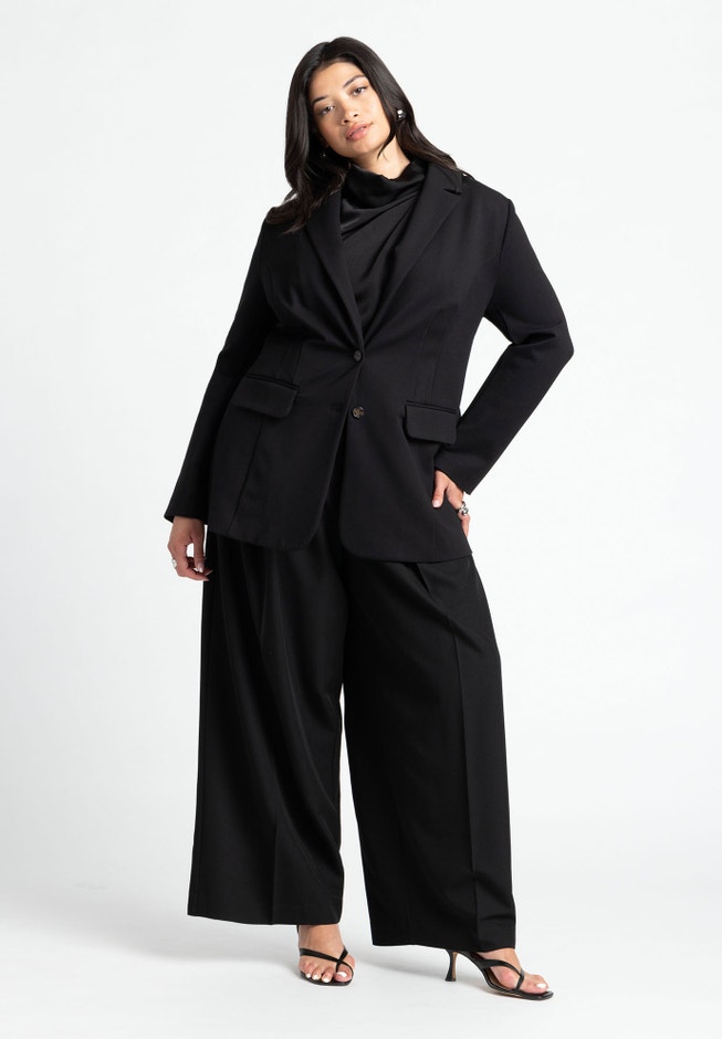 The Ultimate Stretch Long Two Button Blazer image number 3