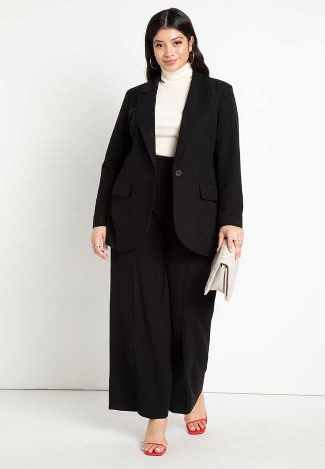 Long Line One Button Blazer image number 2