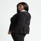 The 365 Semi Stretch Double Breast Collarless Blazer image number null