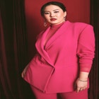 Pop Color Strong Shoulder Blazer image number null