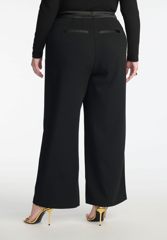 ELOQUII x kate spade new york Tailored Wide Leg Trouser image number 3