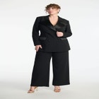 ELOQUII x kate spade new york Tailored Contrast Lapel Blazer image number null