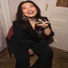 ELOQUII x kate spade new york Tailored Contrast Lapel Blazer image number null