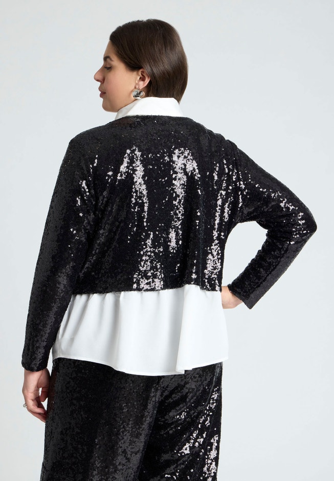 Collared Sequin Twofer image number 1