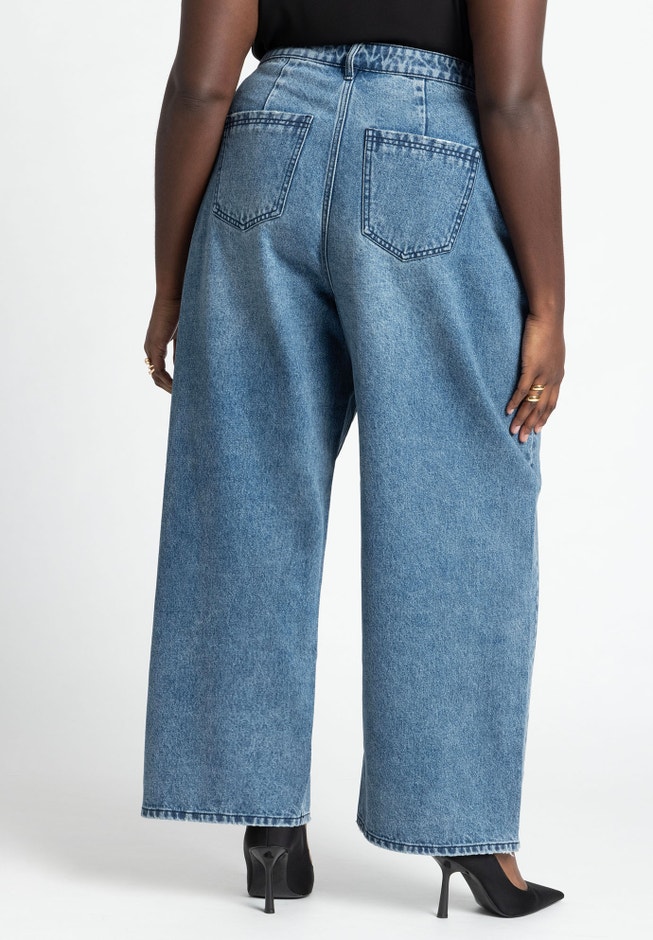Slouchy Jean With Waistband Detail image number 3