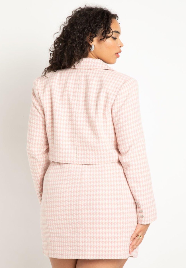 Tweed Crop Blazer image number null