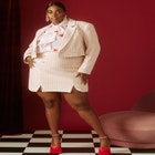 Tweed Crop Blazer image number null