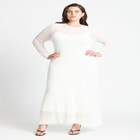 Seamed Sweater Dress image number null