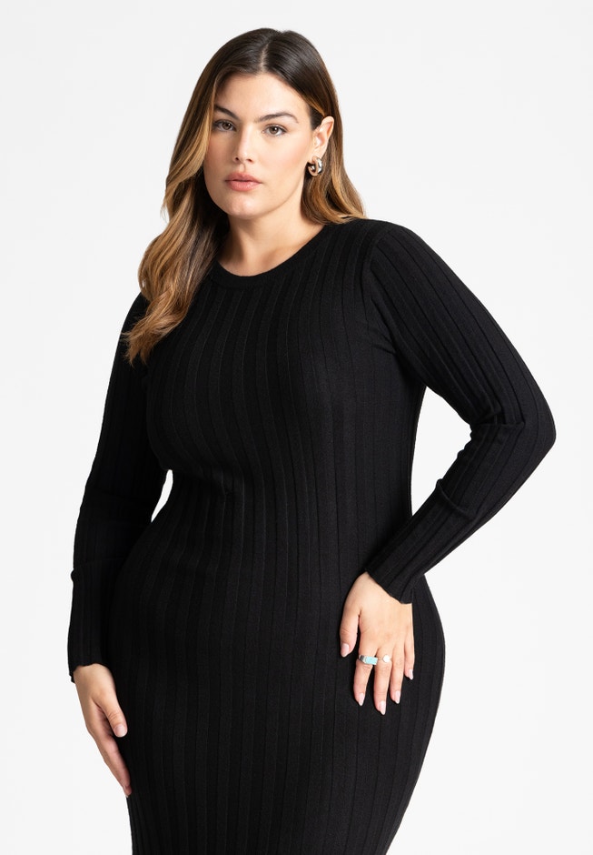 Colorblocked Sweater Dress image number 3