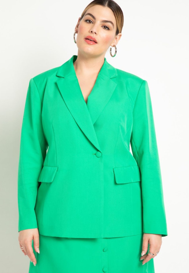 Lace Up Back Blazer image number null