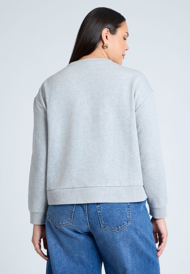 Shoulder-Button Sweatshirt image number 1