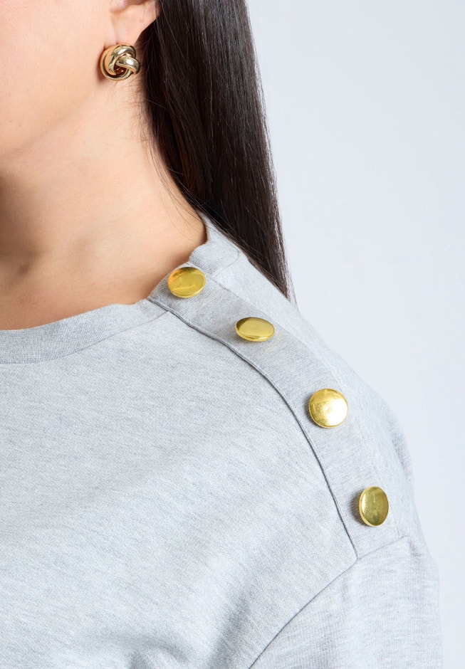 Shoulder-Button Sweatshirt image number 3