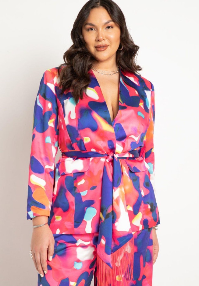 Printed Blazer image number null