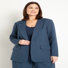 Relaxed One Button Blazer image number null