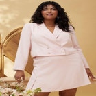 Cropped Double Breasted Blazer image number null