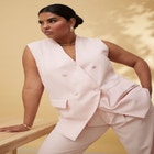 Longline Double Breasted Vest image number null