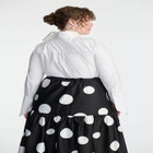 ELOQUII x kate spade new york Dramatic Bow Poplin Blouse image number null