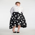 ELOQUII x kate spade new york Dramatic Bow Poplin Blouse image number null