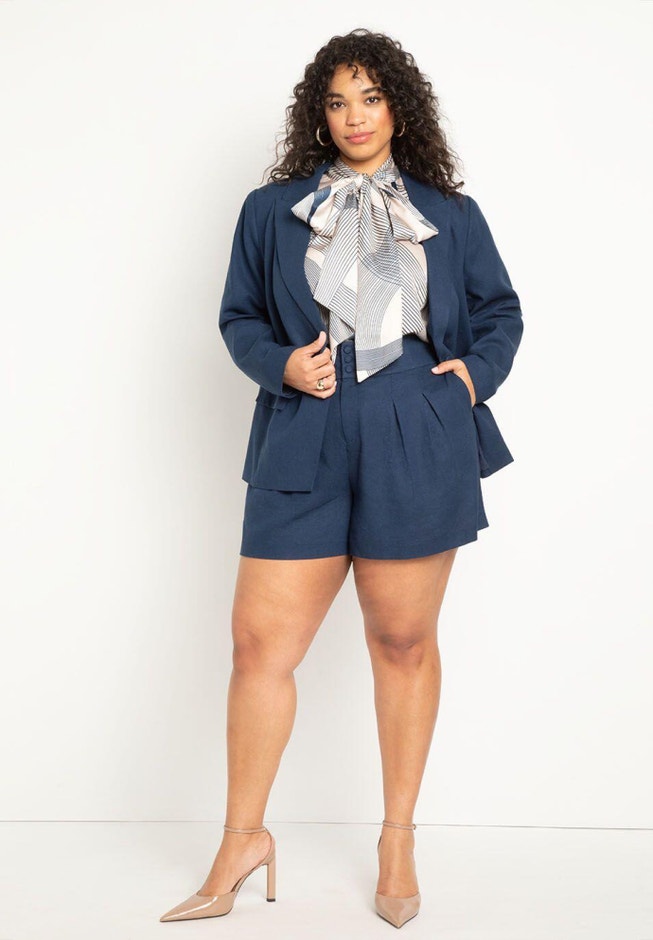 Linen Blend Blazer image number 3