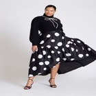 ELOQUII x kate spade new york Bow Applique Turtle Neck Sweater image number null