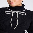 ELOQUII x kate spade new york Bow Applique Turtle Neck Sweater image number null
