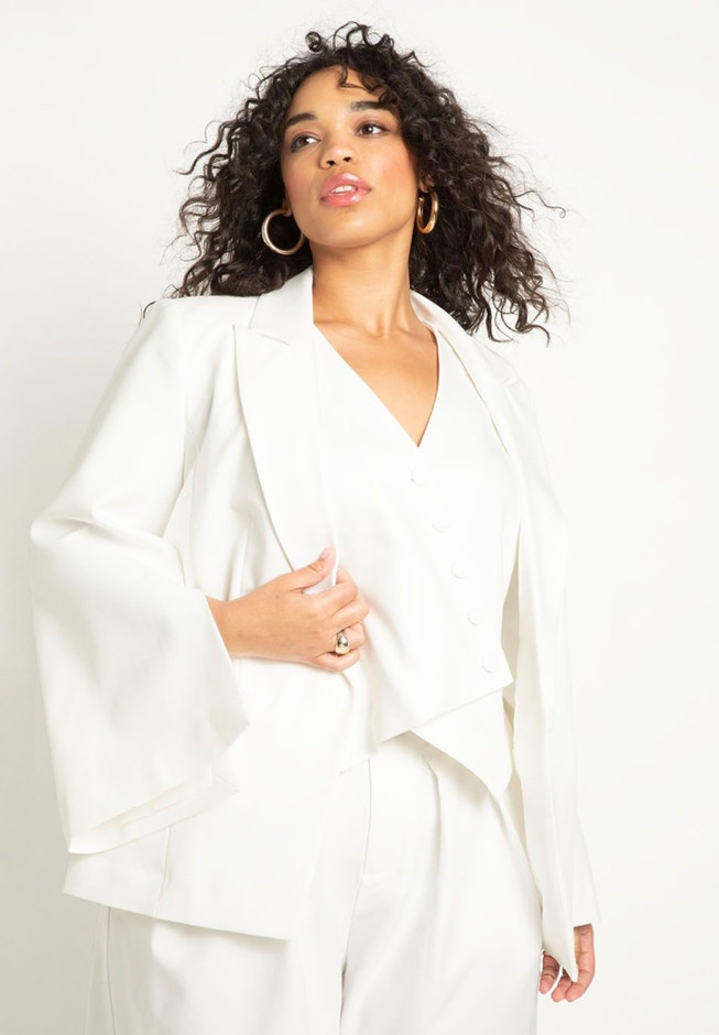 Slit Sleeve Blazer image number null