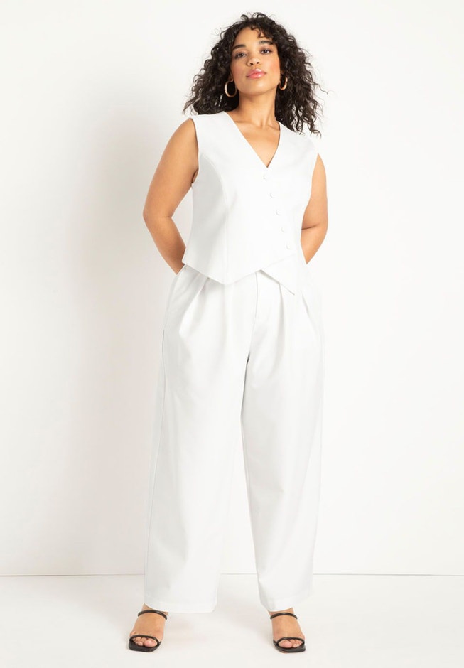 Asymmetric Overlap Detail Vest image number null